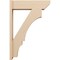 Ekena Millwork 7 1/2-in W x 26-in D x 38-in H Balboa Slat Rough Cedar Woodgrain TimberThane Outlooker, Primed Tan OUTUR075X26X38BOA24RCPR - alternate 3